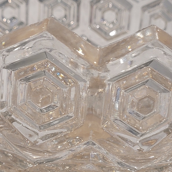 Vintage Crystal Glass Decorative Bowl Entryway Candy Dish - Picture 14 of 16